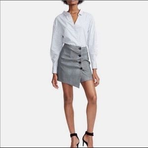 NWT Maje Asymmetric 2-1 Shirt Dress Size 1